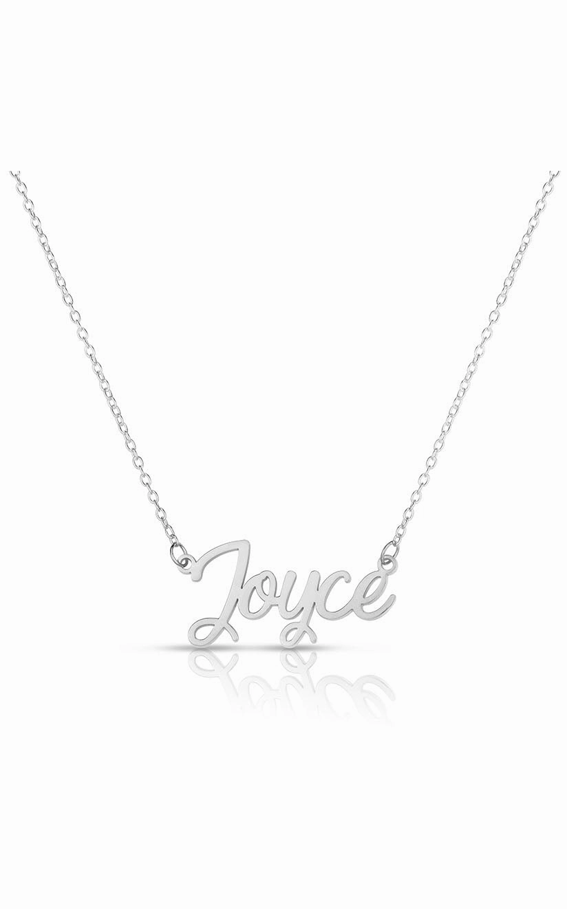 Script Nameplate Necklace Classic Present