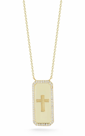 Tag Cross Necklace For Healing