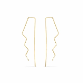 Vintage Jewelry Tall Athena Hoops - 14k Gold Fill