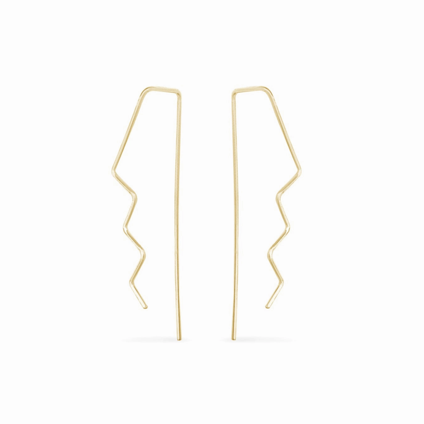 Vintage Jewelry Tall Athena Hoops - 14k Gold Fill