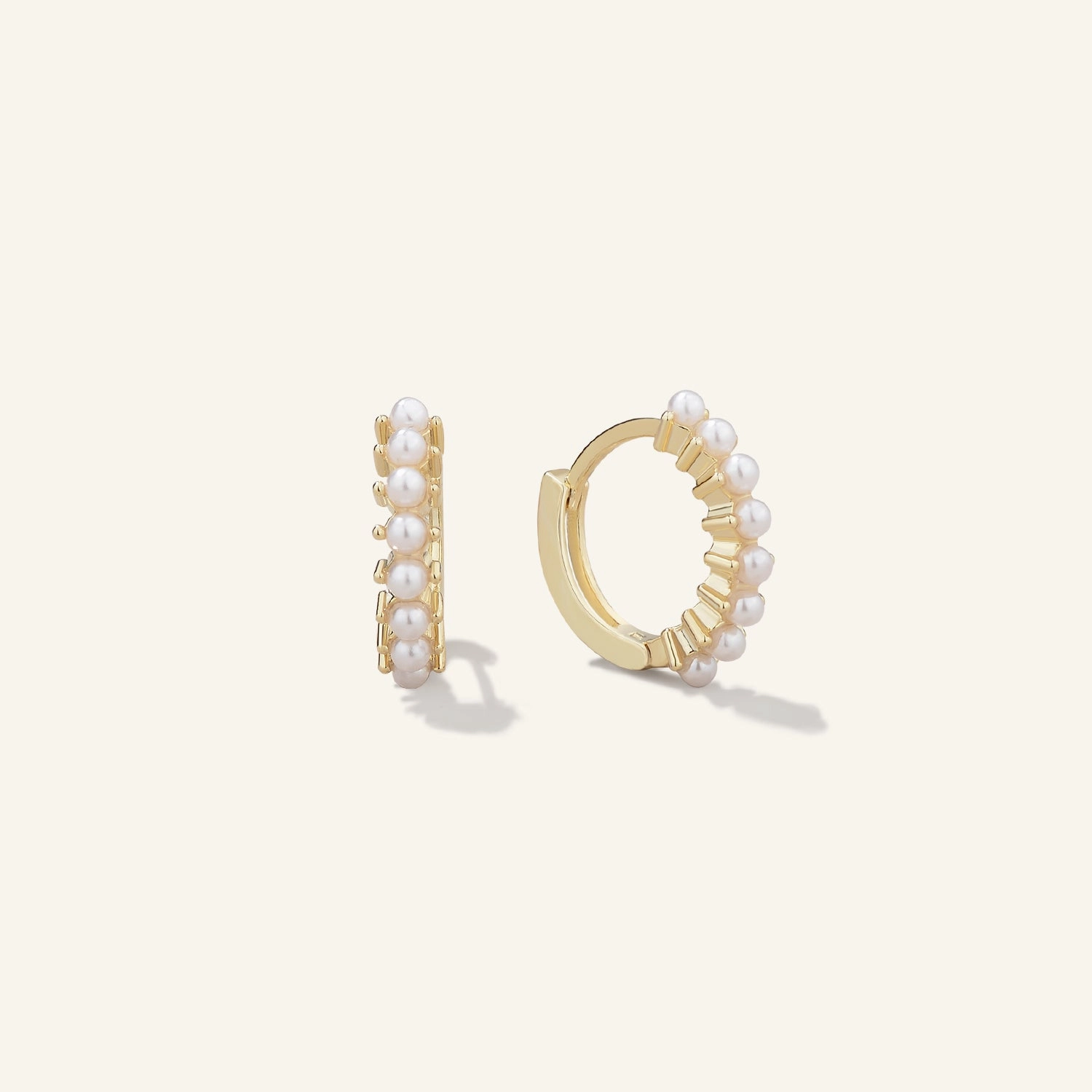 The Pearl-fect Freshwater Pearl Hoop Earrings Playful Spark