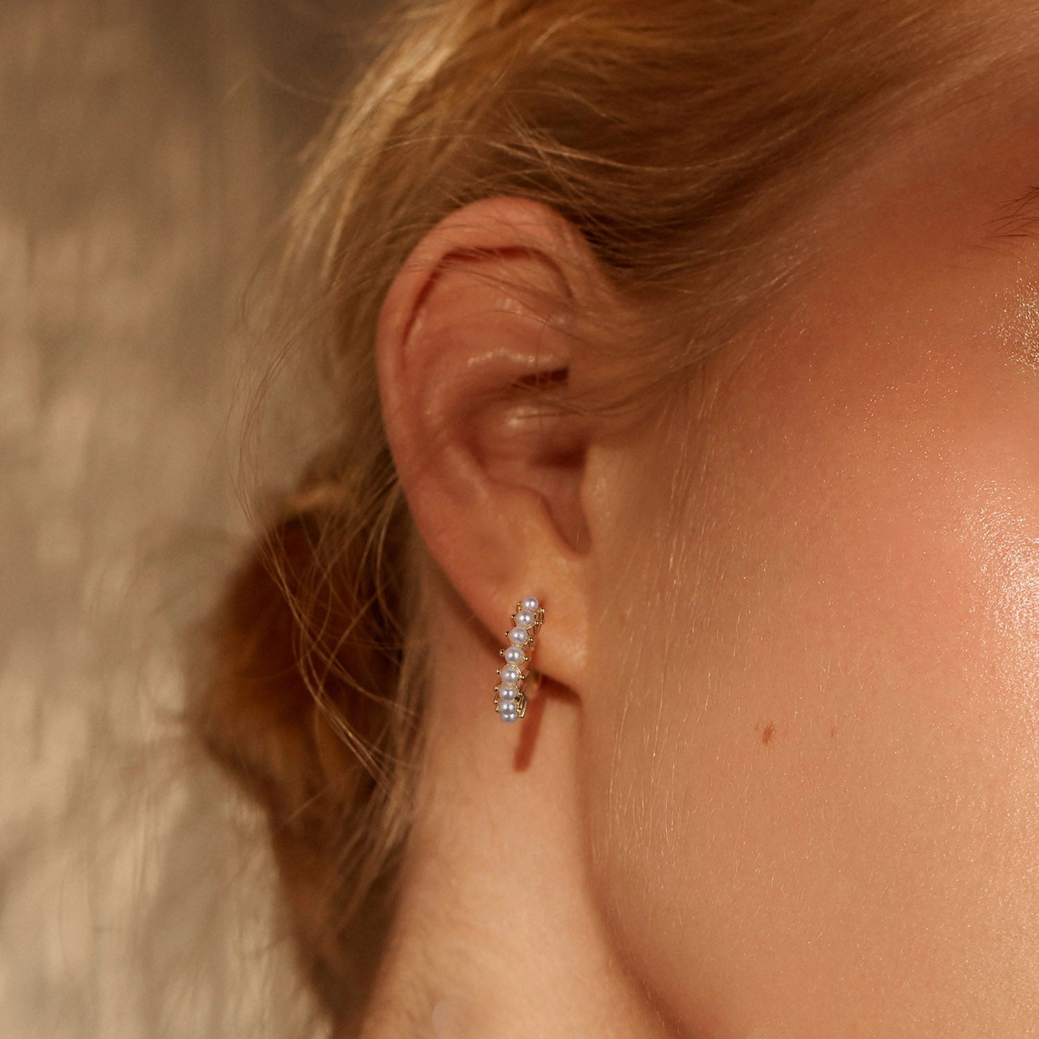 Custom Design Pieces The Pearl-fect Freshwater Pearl Hoop Earrings