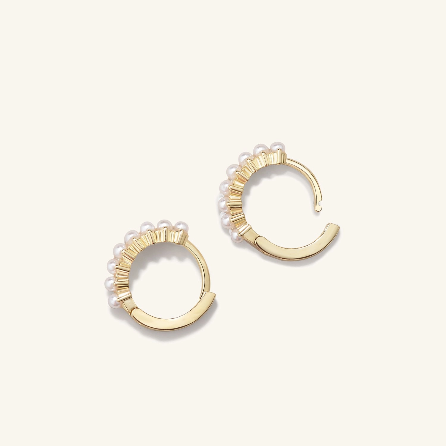 Premium Radiance Handcrafted Shine The Pearl-fect Freshwater Pearl Hoop Earrings