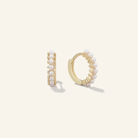 The Pearl-fect Freshwater Pearl Hoop Earrings Playful Spark