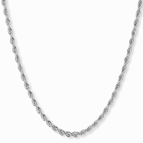 The Silver Rope Necklace - Essentials Collection Sparkling Piece