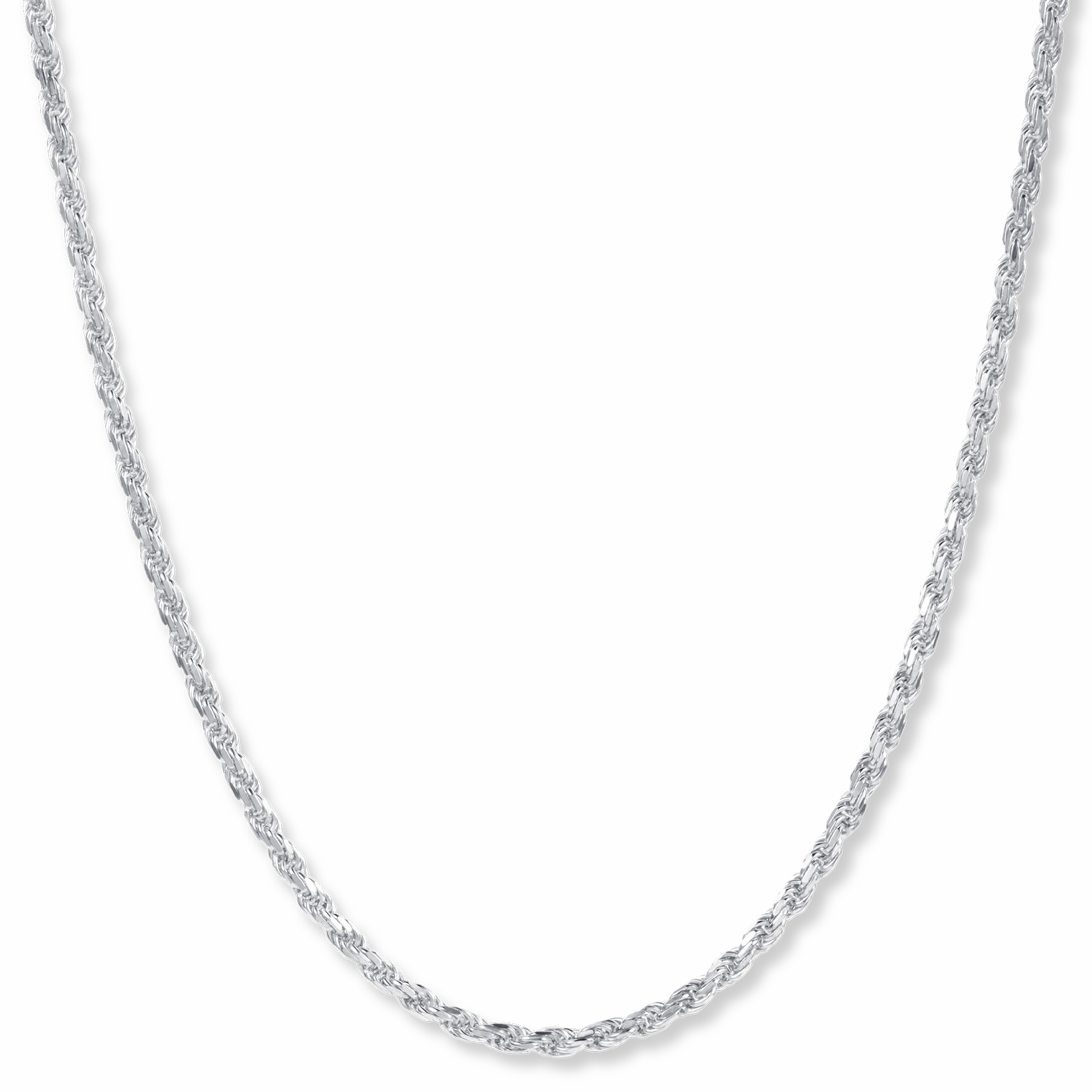 The Silver Rope Necklace - Italian Collection Unique Design Value Adornment
