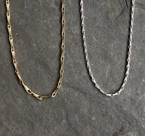 Charm Starter Chain - Brass,  16 - 18" Length Community Piece Simple Accent