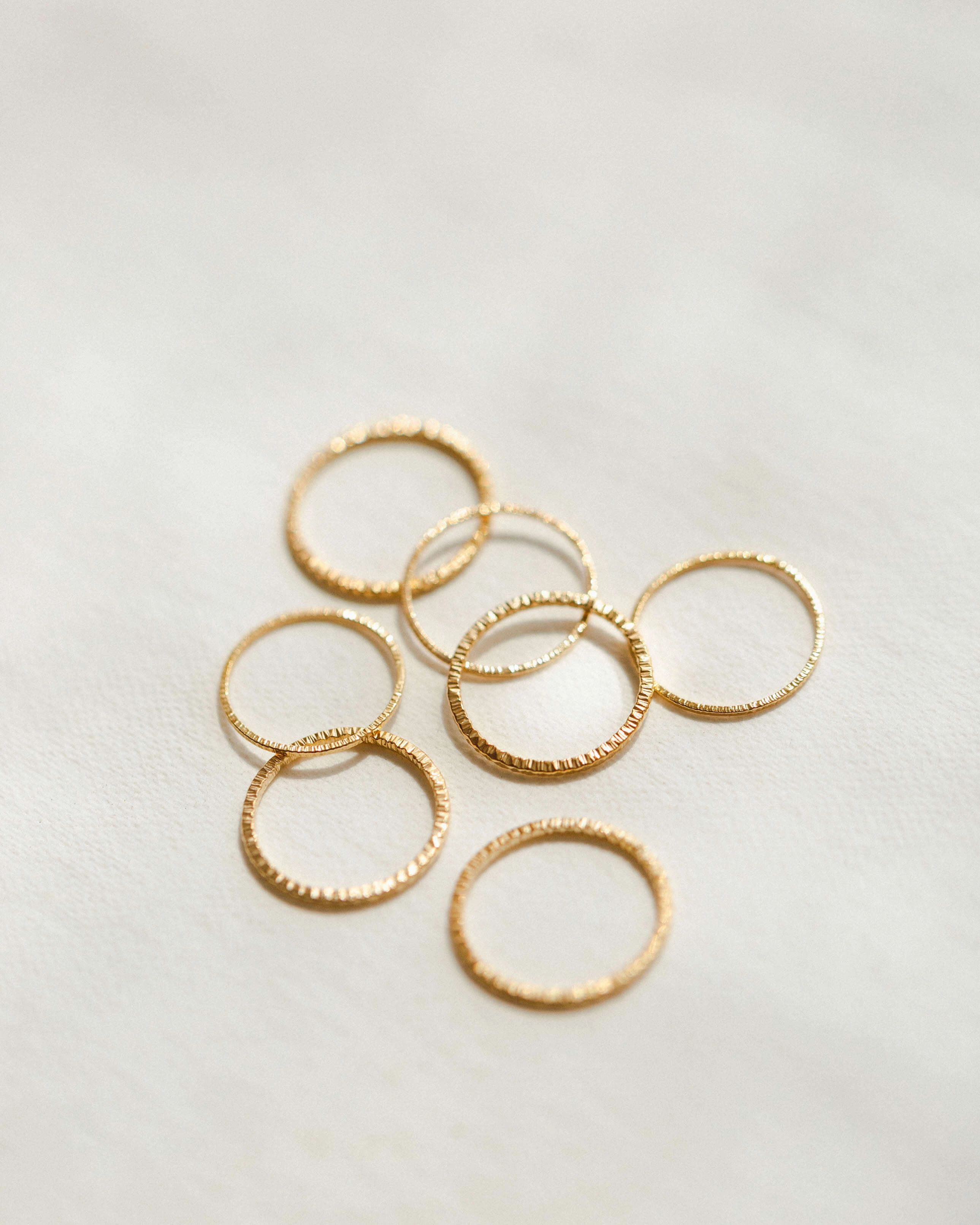 Golden Hour Stacking Rings Polished Radiance Layered Finish