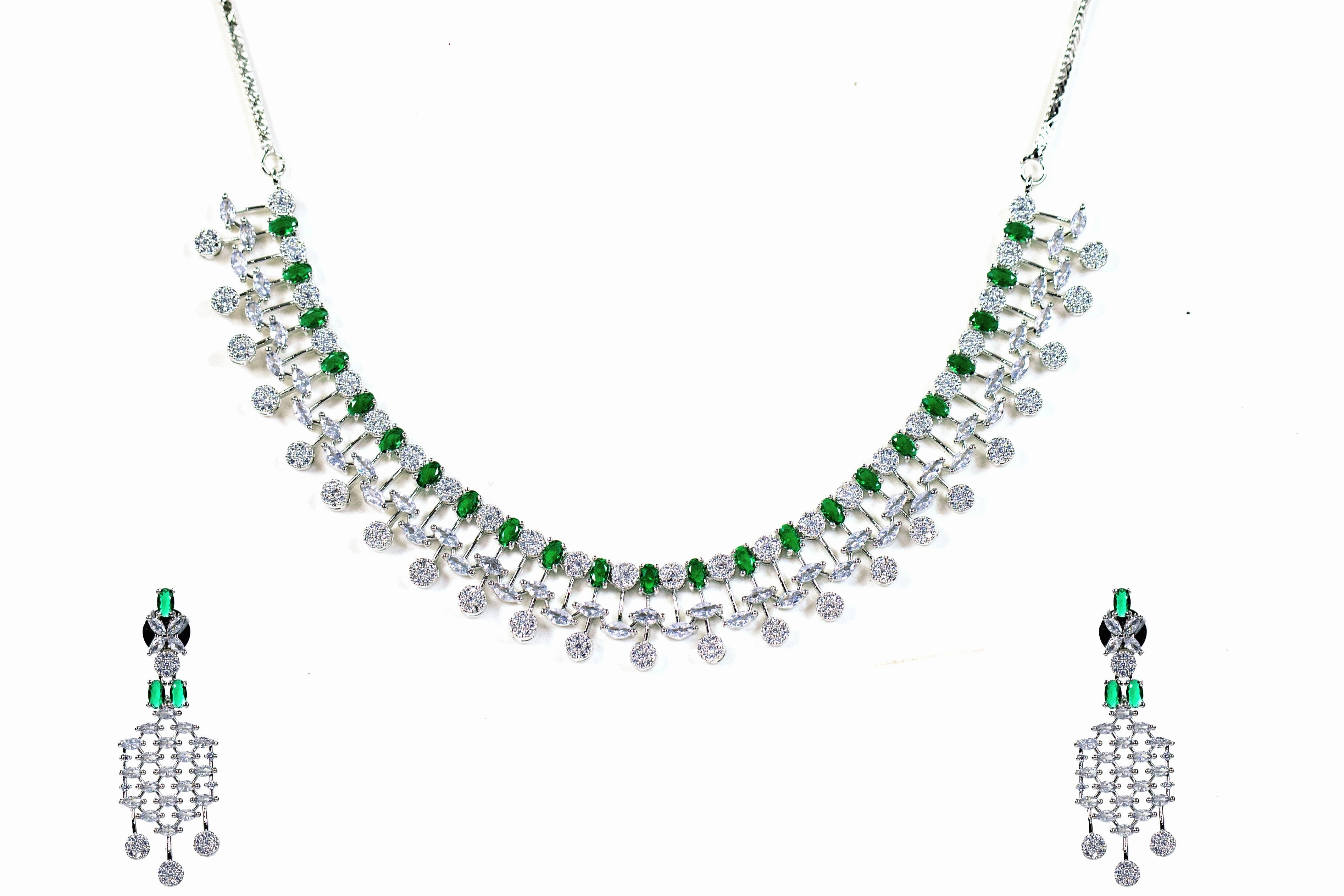 Sparkler cz Necklace set Tailored Mood Modern Aesthetic