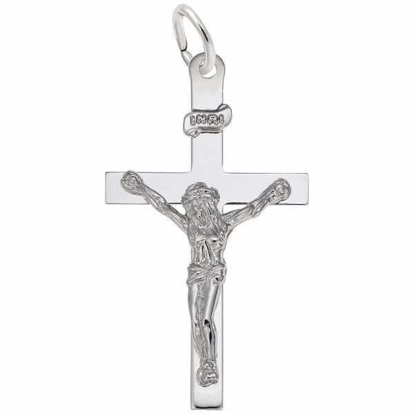 Crucifix Cross Charm Statement Accessory Handcrafted Accent