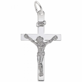 Crucifix Cross Charm Statement Accessory Handcrafted Accent