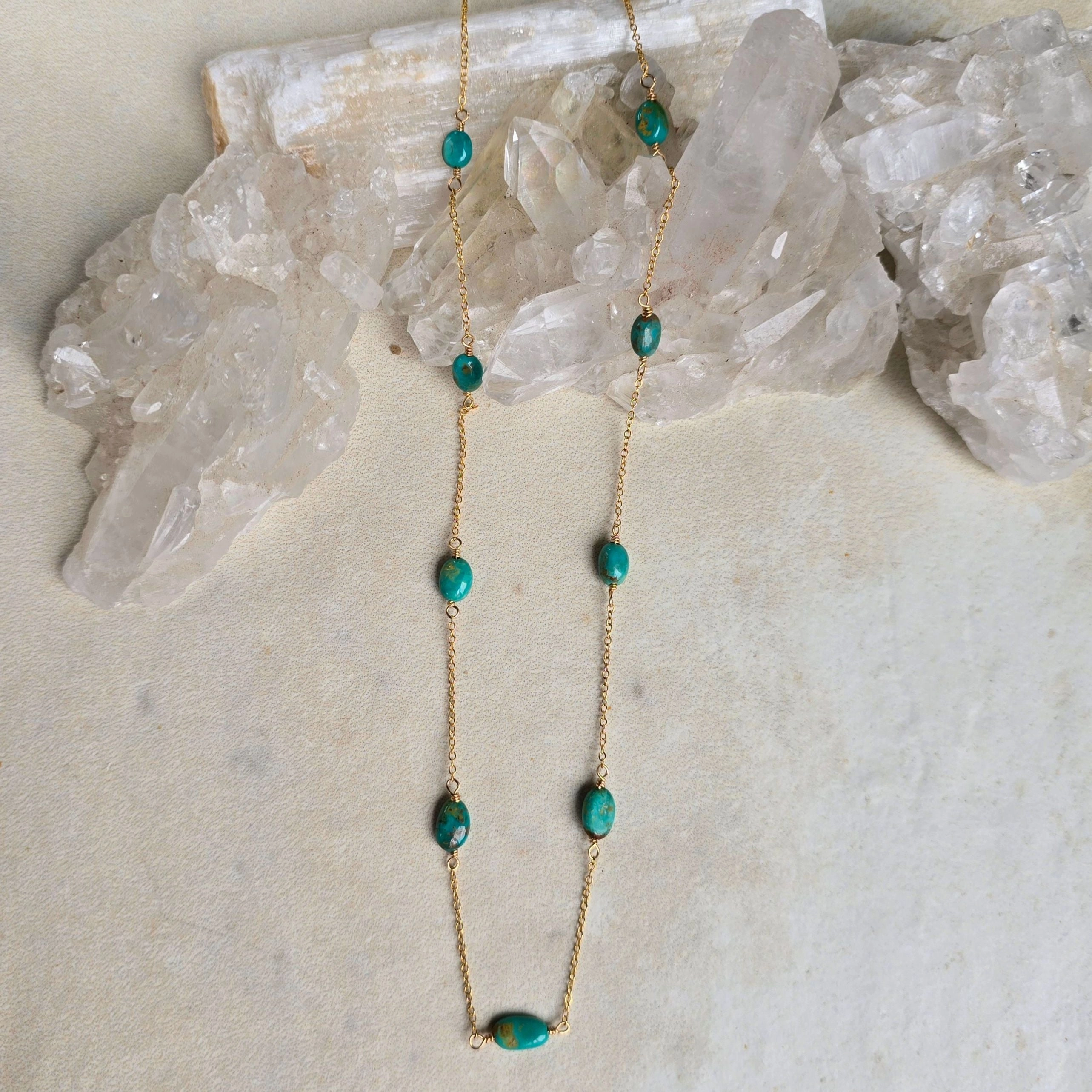 Turqouise Satellite Necklace Classic Finish