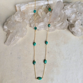 Turqouise Satellite Necklace Classic Finish