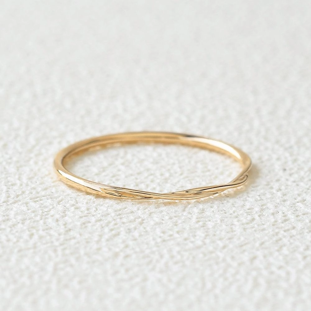 Playful Spark Chic Style Twisted Band,Twisted Ring