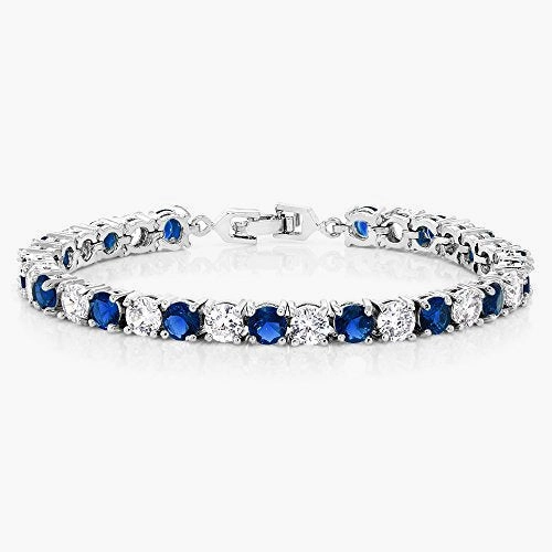 Sparkling Round Cubic Zirconia Women's Tennis Bracelet Elite Value