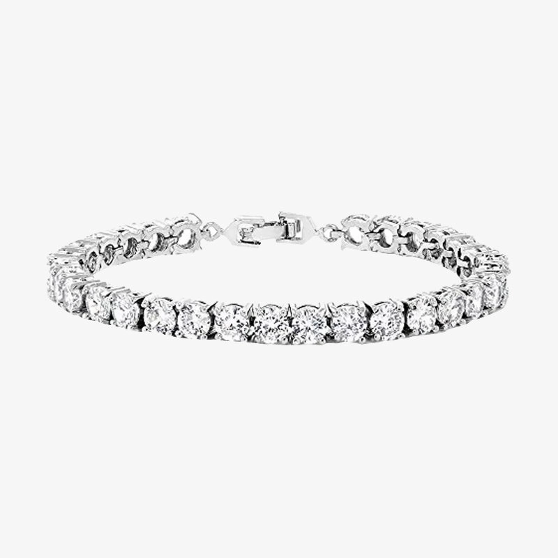 Glamorous Finish Family Heirloom Sparkling Round Cubic Zirconia Women's Tennis Bracelet