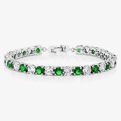 Sparkling Round Cubic Zirconia Women's Tennis Bracelet Valuable Blends