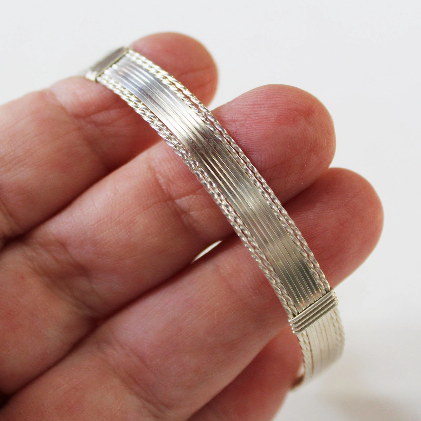Sterling Silver Beautiful 10-Strand Wire Wrapped Bracelet  TTSSSSSSTT Efficient View Constant Sight