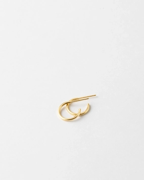 Effortless Charm Sculpted Sparkle Elinor Hoops