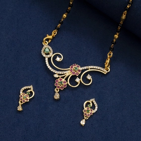 Precious Shine Urni gold plated bride's mangalsutra