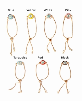 Retro Feels Curvy Eye Bracelet