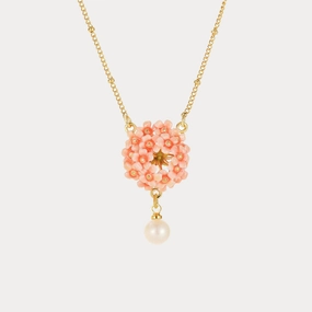 Pink Verbena Necklace Classic Man