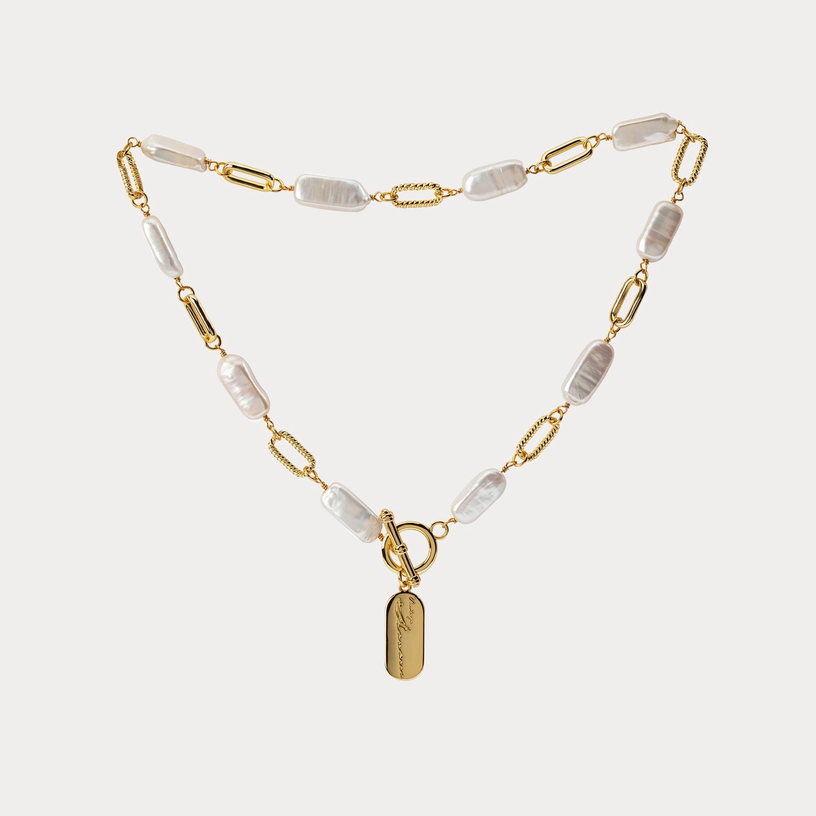 Attractive Gift Baroque Pearl Chain Necklace