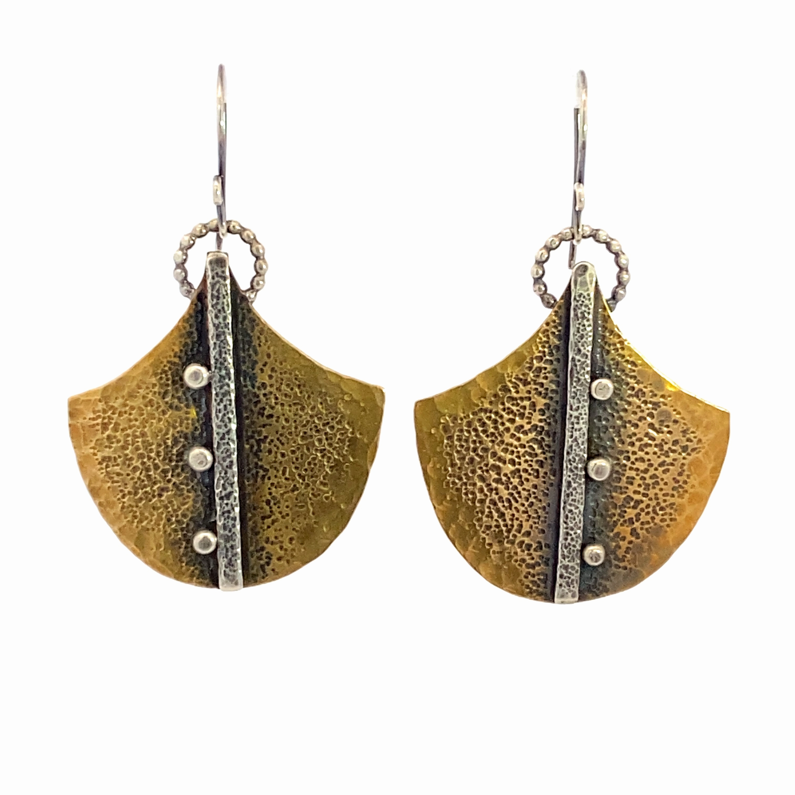 youth appeal Sterling Silver Earrings and Brass Dot Earrings