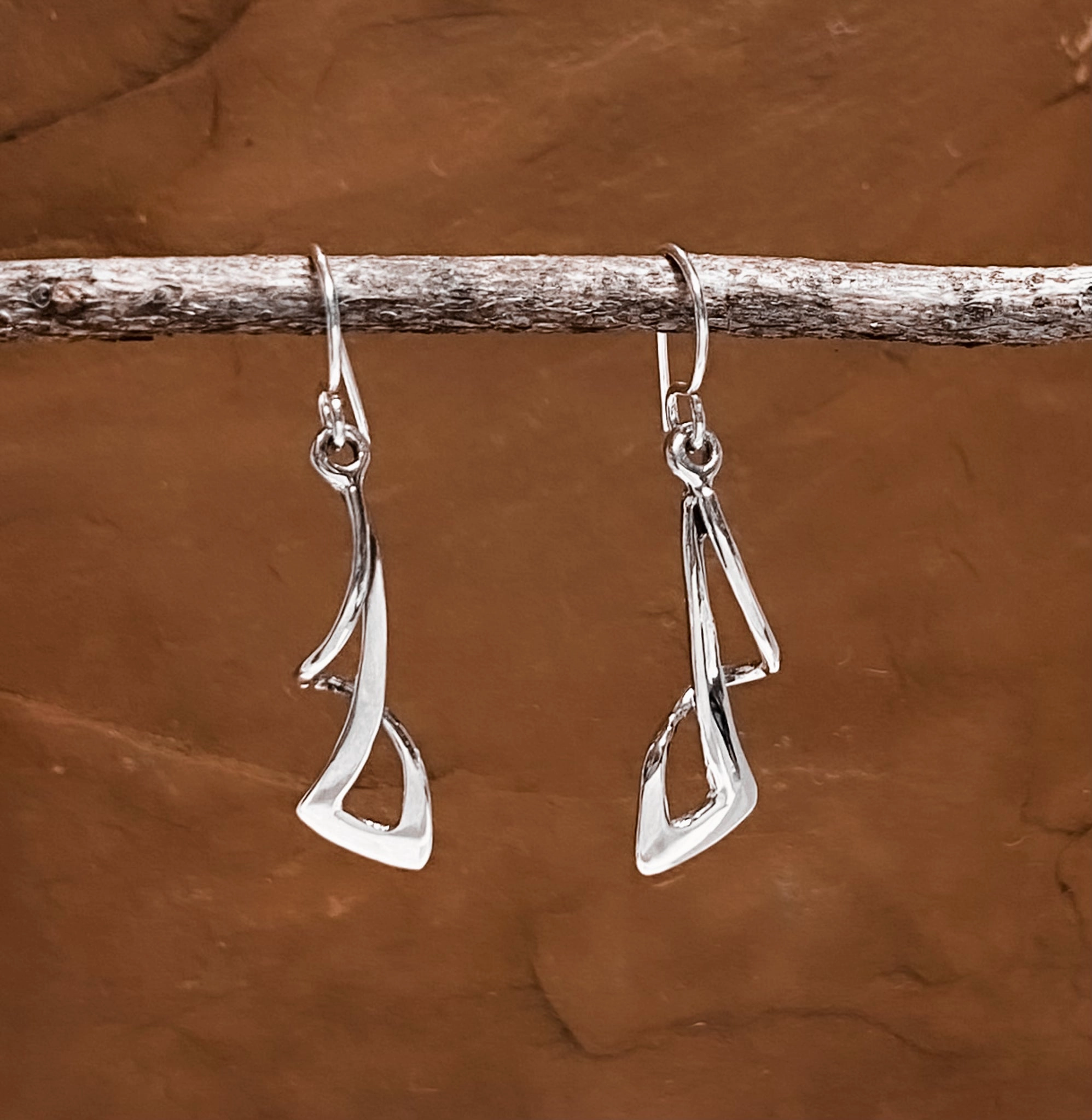 Luxury Vibe Via Taxco Dimensional Designer Earrings