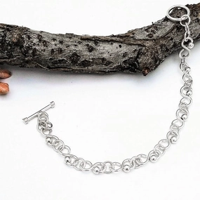 Via Taxco Handmade Link Bracelet Colorful Glow