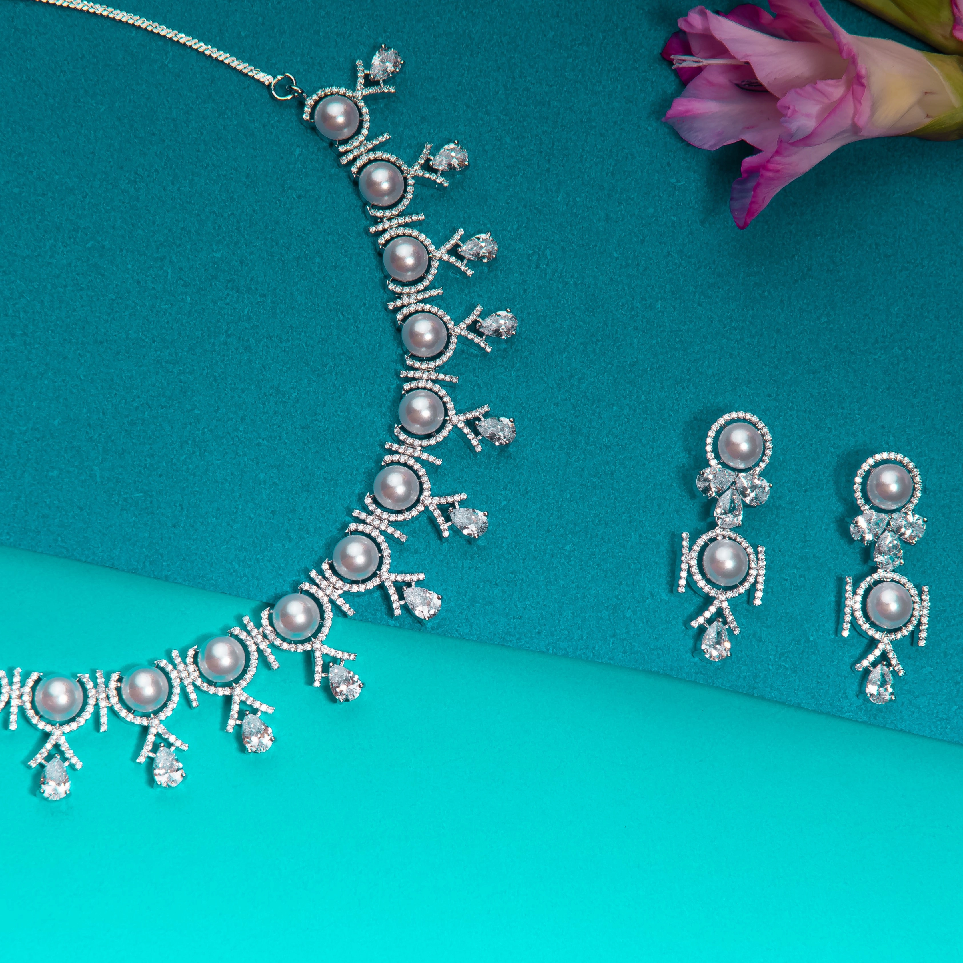 Moonstone luxe necklace set Casual Chic