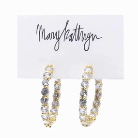 Suzie Prong Set Hoops Cute Ornament Unique Piece