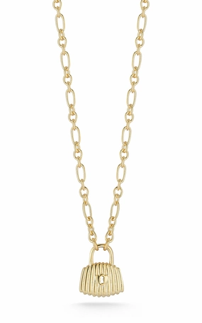 Special Occasion Unisex Pendant Jewelry Vintage Padlock Necklace