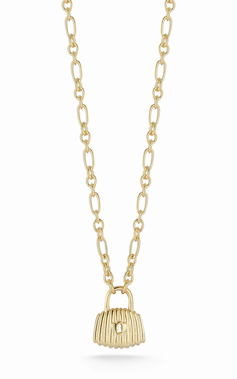 Special Occasion Unisex Pendant Jewelry Vintage Padlock Necklace