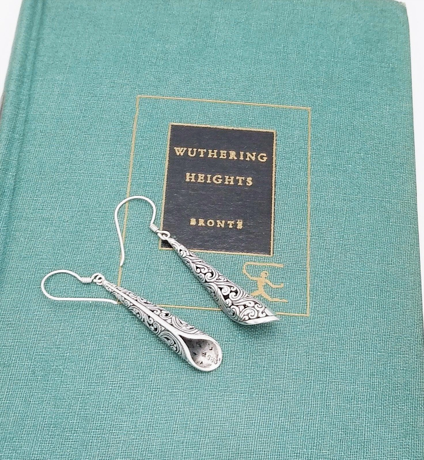 Sterling Silver Long Bali Dangle Earrings Outdoor Style