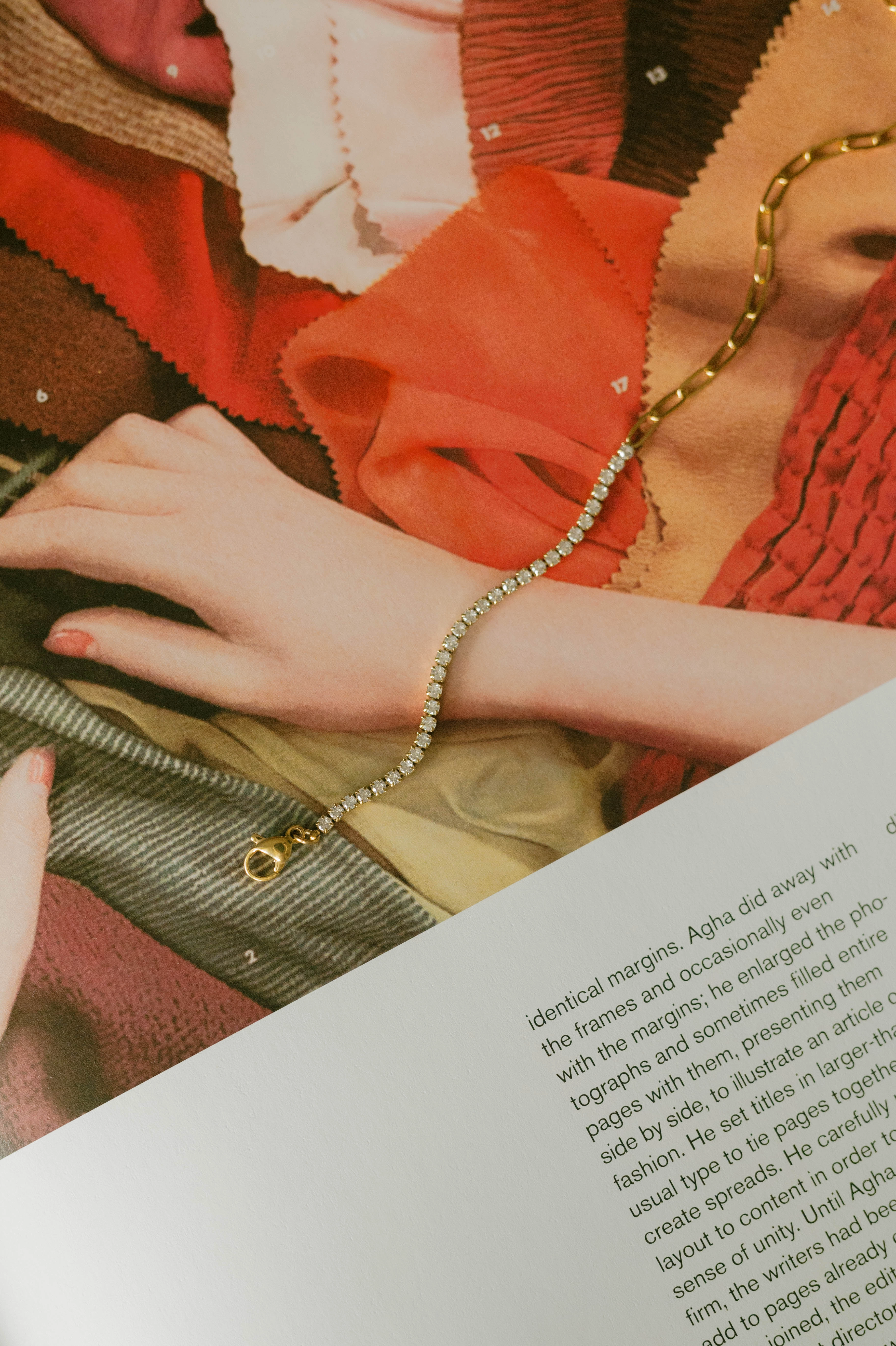 Exclusive access Classic Example Paperclip CZ Bracelet ?C White CZ