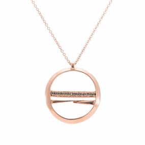 Trend Focus Fantastic Gift Natural Balance Necklace - 14k Rose Gold