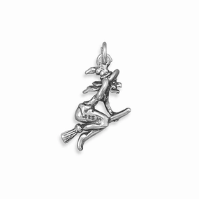 Witch Charm Antiqued Sterling Silver Fashion pieces