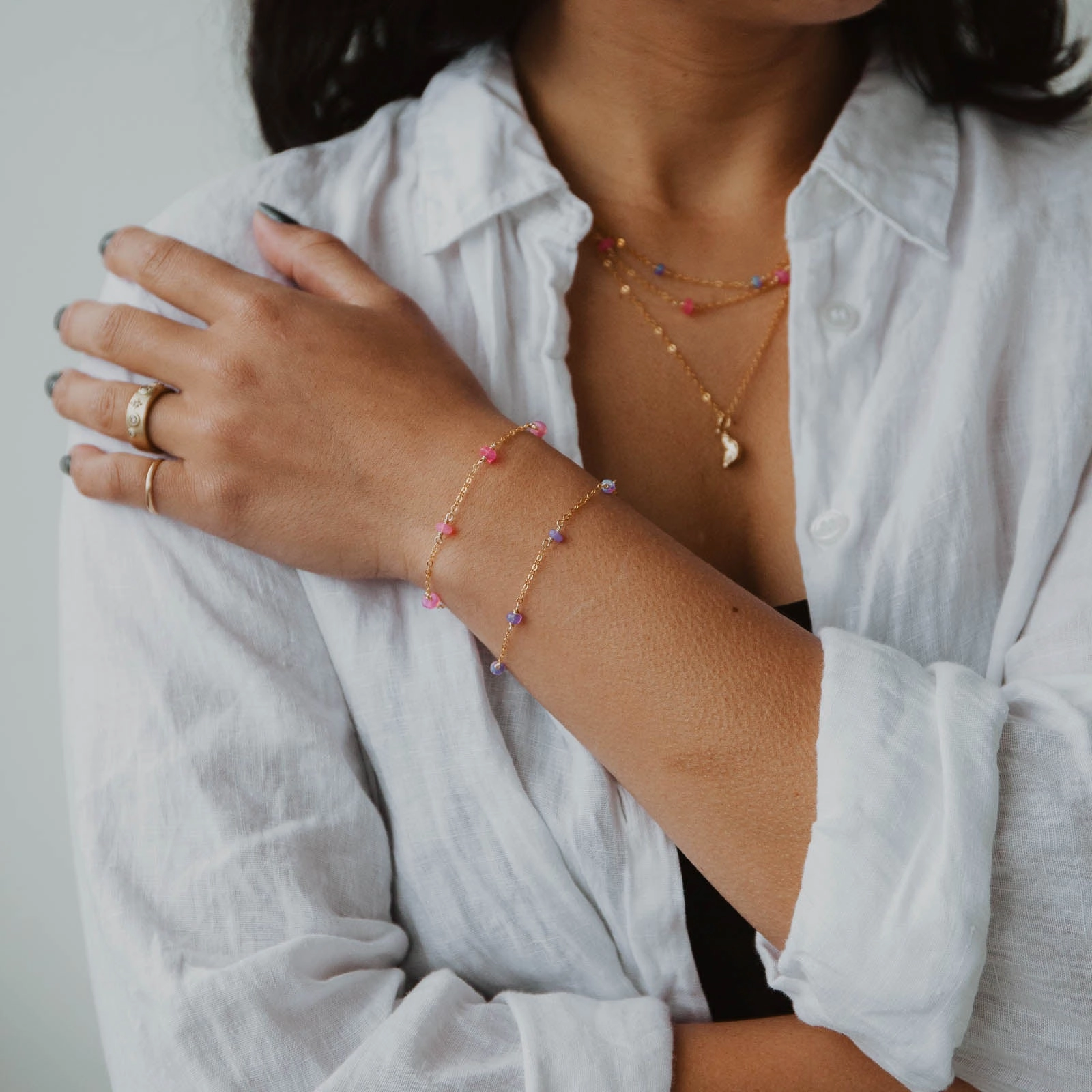 Pink Opal Classic Bracelet Defining Detail Legitimate Find